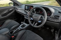 Hyundai i30 (2022) review - i30 N interior shot, front seats and dashboard