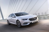 Vauxhall Insignia Grand Sport, white, driving front side