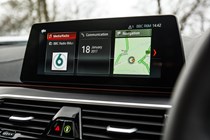 BMW 5-Series Saloon interior nav screen