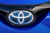Toyota C-HR hybrid blue badge