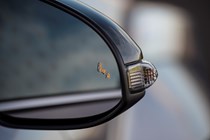 Toyota C-HR door mirror, blind spot warning
