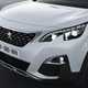 Peugeot 3008 SUV (2016-) in white. Front bonnet and grille