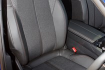 Peugeot 3008 SUV (2016-) UK rhd GT-Line. Interior detail - drivers seat