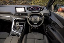 Peugeot 3008 SUV (2016-) in copper. Interior detail drivers seat