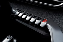 Peugeot 3008 SUV (2016-) Interior detail - Dashboard controls 