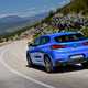 BMW 2018 X2 (lhd) in blue rear three-quarters driving/action