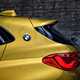 BMW 2018 X2 in yellow/gold exterior detail - rear boot spoiler