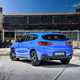 BMW 2018 X2 in blue - static exterior - rear three-quarters