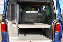 VW California review - 2016 model, rear load space and cupboards