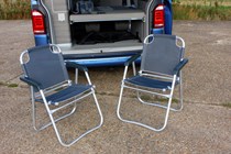 VW California review - 2016 model, chairs that are stored in the tailgate