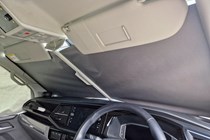 VW California T6 review - 6.1 front windscreen roller blinds, held in place by sun visors, Bauer Media exclusive image