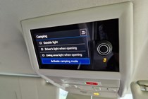 VW California T6 review - 6.1 camping control panel, Bauer Media exclusive image