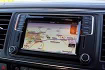 VW California review - 2016 model, sat-nav on infotainment screen