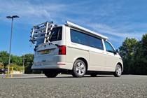 VW California T6 review - 6.1 rear with bike rack, Bauer Media exclusive image