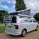 VW California T6 review - 6.1 rear, roof up, camping, Bauer Media exclusive image