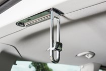 VW Caravelle garment hook in the roof over load area