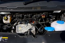 2016 VW Caravelle engine bay, 2.0-litre TDI close-up