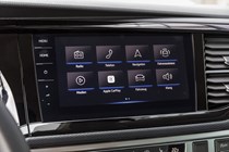 VW Caravelle review - T6.1 facelift, 2019, MIB3 infotainment menu screen