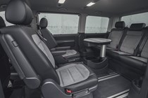 Copper 2020 Volkswagen Caravelle rear seats in lounge configuration