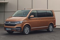 Copper 2020 Volkswagen Caravelle front three-quarter