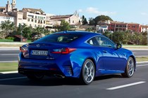 Lexus RC rear side blue