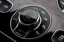 Bentley Bentayga starter button and drive mode selector