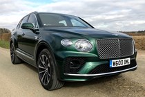 Bentley Bentayga review - front view, green