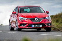 Renault Megane handling front red