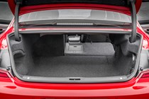 Volvo S90 boot, part folded seats