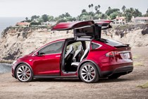 Tesla 2017 Model X SUV exterior detail