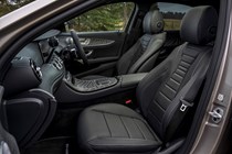 Mercedes-Benz E-Class review, interior, front seats, black
