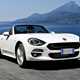 Fiat 124 Spider white driving front