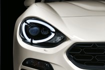 Fiat 124 Spider white headlight