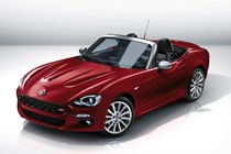 Fiat 124 Spider red front side