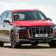 Audi SQ7 review (2022) - front cornering shot, body roll, handling test
