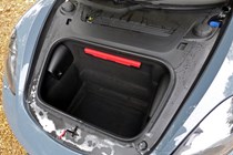 Porsche Boxster front boot, grey paint, black upholstery