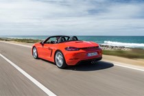 Porsche 718 Boxster red side