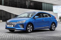 Hyundai Ioniq electric blue front side