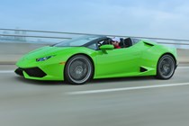 Lamborghini Huracan Spyder Driving