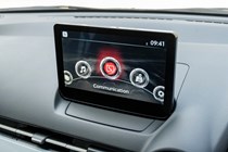 Mazda 2 (2023) review: infotainment screen, black trim