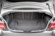 White 2017 BMW 2 Series Coupe boot space