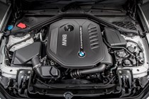 White 2017 BMW 2 Series Coupe M240i engine