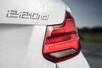 White 2017 BMW 2 Series Coupe 220d badge