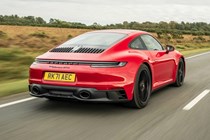 Porsche 911 GTS driving/action
