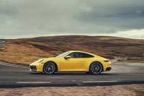 Porsche 911 Carrera 4S driving/action