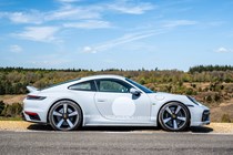 Porsche 911 review (992) - Sport Classic, grey, side