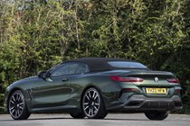 BMW 8 Series Convertible - rear three quarter, roof up