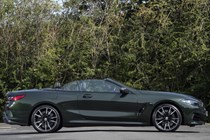 BMW 8 Series Convertible - side profile, roof down