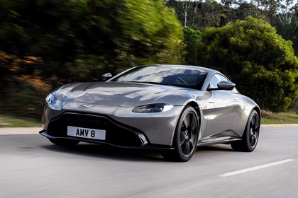 Aston Martin V8 Vantage driving front