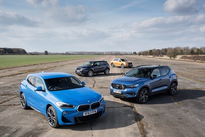 Stylish SUV group test: DS 7 Crassback, Volvo XC40, BMW X2, used Range Rover Evoque